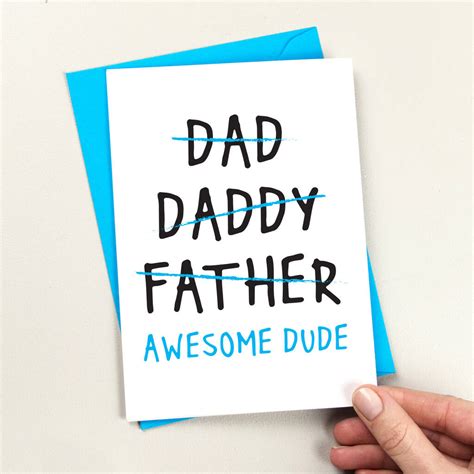 funny personalised father s day card by a is for alphabet
