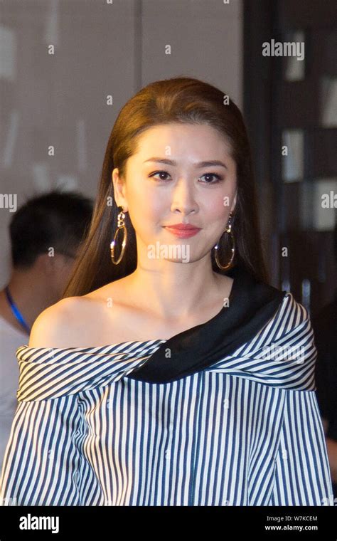 Hong Kong Actress Niki Chow Attends A Press Conference For Their New