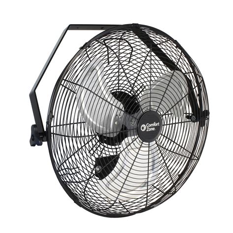 If you've been thinking about replacing your existing ceiling fans. Comfort Zone 18 in. Black High Velocity Industrial 3-Speed ...