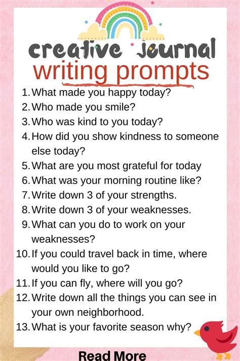 Free Printable Journal Prompts For Kids In 2020 Journ
