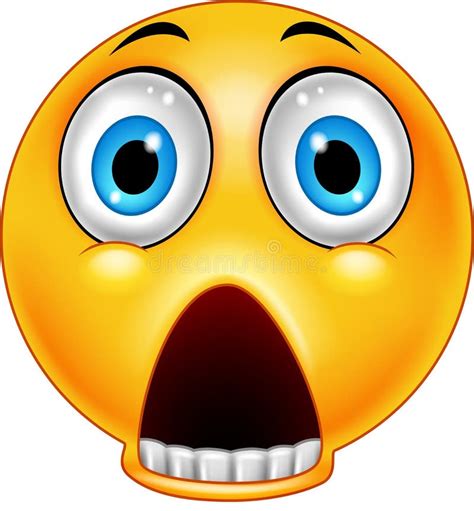 Scared Emoticon Emoji Stock Vector Illustration Of Nervous 58504795