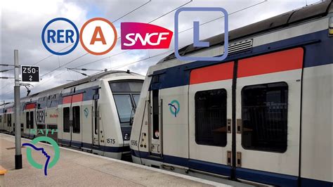 Rénovée en 2011, elle est le terminus de la ligne d du rer, qui passe notamment par le . ( RER A/TRANSILIEN Ligne L ) Départs de MI2N+Z50000 IDFM ...