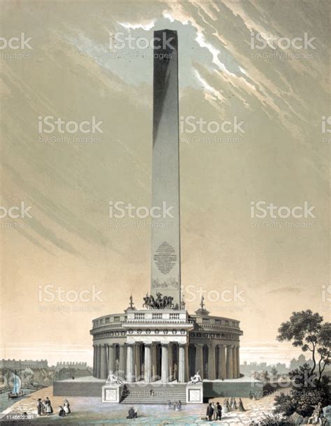 Early Design Of The Washington Monument Stock Illustration Download