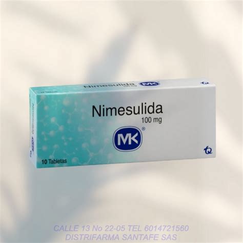 nimesulida mk 100mg x 10 tabletas