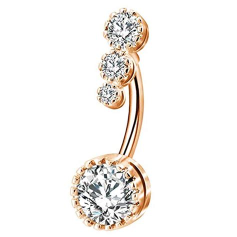 1pc Rhinestone Crystal Navel Belly Button Ring Piercing Body Jewelry Ebay