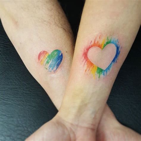 Watercolor Love Tattoo