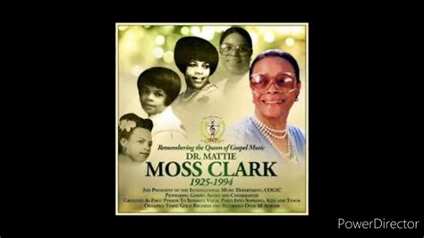 Dr Mattie Moss Clark I Can Do All Things Through Christ Youtube