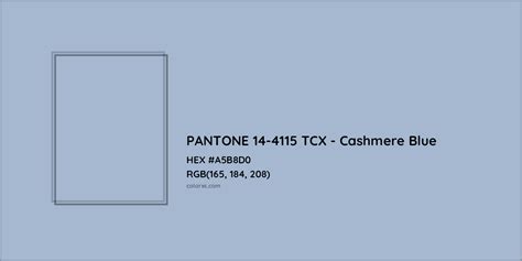 About Pantone 14 4115 Tcx Cashmere Blue Color Color Codes Similar