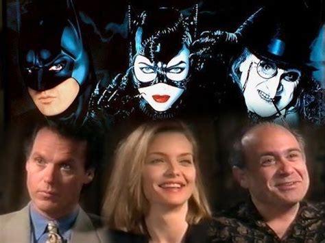 Keaton and burton's second go at bat saw another highly praised crop of actors join the crew with danny devito as the penguin and michelle pfeiffer as catwoman among others. Pin on Batman and Catwoman 1992