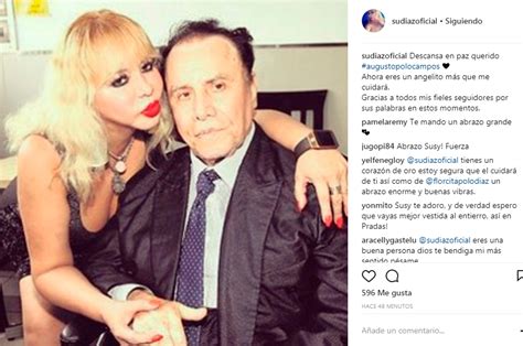 Instagram Susy Díaz Sorprende Al Compartir Foto Con Augusto Polo Campos Espectáculos La