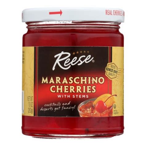 Reese Red Maraschino Cherries With Stems Case Of 12 10 Oz 12 Case 10 Oz Kroger