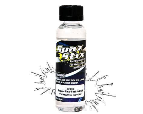 Spaz Stix Ultimate Clear Coat For Mirror Chrome Airbrush Paint Szx10900