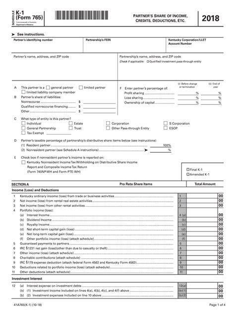 Kentucky Form K 5 Fill Out And Sign Online Dochub