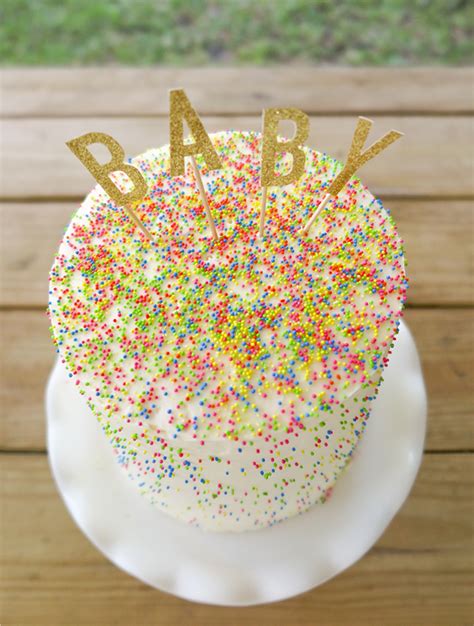 Lovely Finds A Sprinkle Tastic Gender Reveal Cake