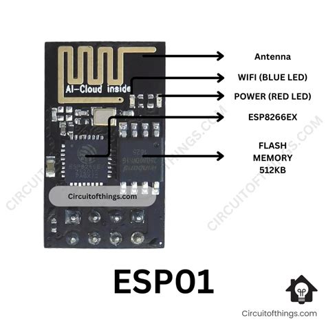 Esp8266 01 Pinout A Comprehensive Guide To Pin Configuration Circuit