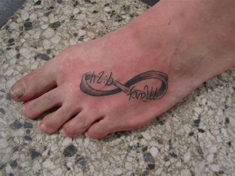 To infinity and beyond tattoo design request by. 64 Elegant Infinity Tattoos On Foot