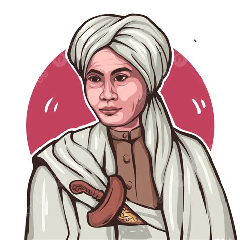 Picture Of Prince Diponegoro The National Hero Independence Republic Of