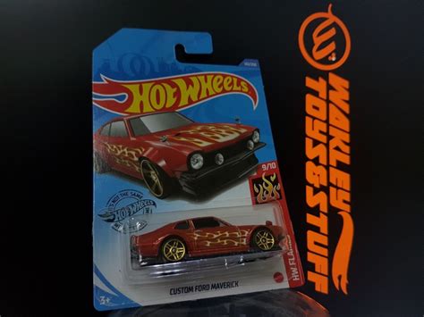 Hot Wheels Hw Flames Custom Ford Maverick Orange Red Gold White