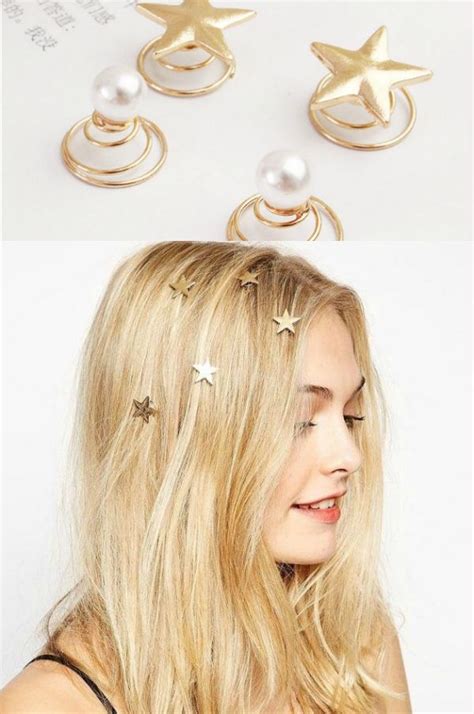 Aokuna Faux Pearl Star Spiral Hair Pin Yesstyle Hair Pins Faux