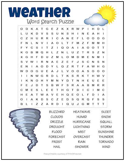 Tornado Word Search Printable Word Search Printable Word Search About