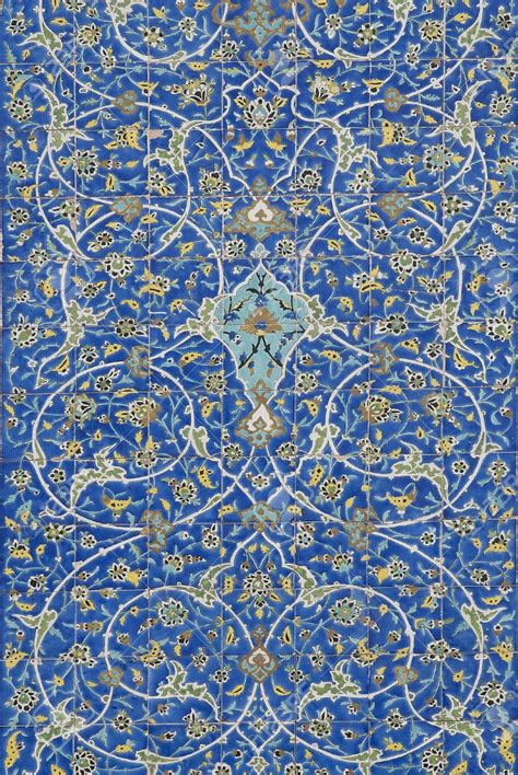 Traditional Persian Ceramic Tiles In Isfahan Iran Persian Art