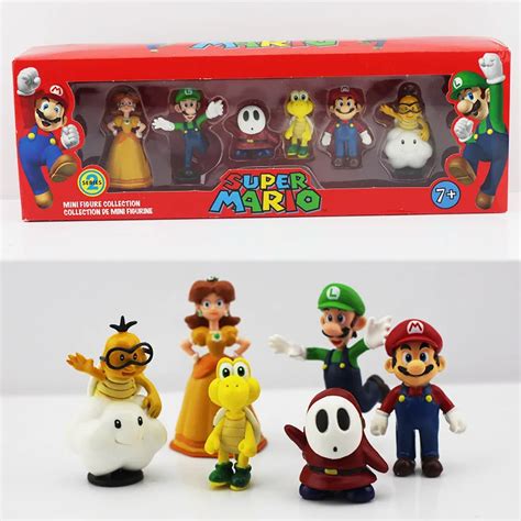 Buy 6pcsset Super Mario Bros Peach Toad Mario Luigi
