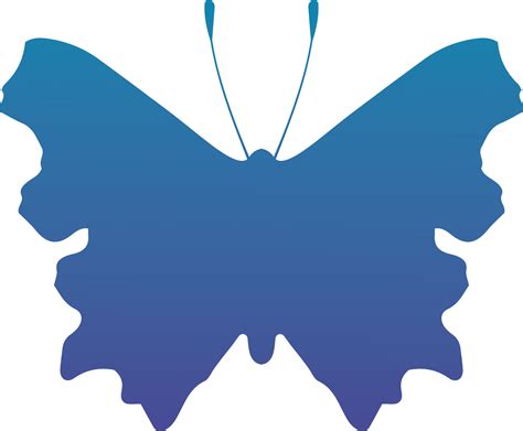 Gradient Butterfly Silhouette Vector Butterfly Illustration 8106426