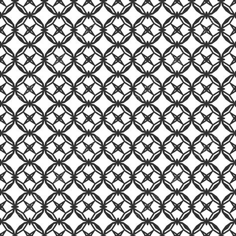 Abstract Geometric Seamless Pattern Repeating Geometric Black And White
