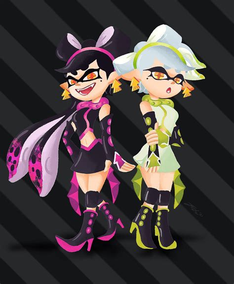 Callie And Marie Kick It With Their Concept Art Costumes R Splatoon