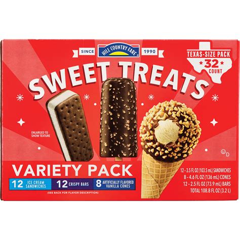 Hill Country Fare Sweet Treats Assorted Ice Cream Novelties Texas