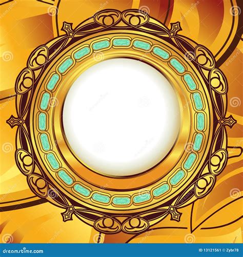 Gold Vintage Frame Stock Vector Illustration Of History 13121561