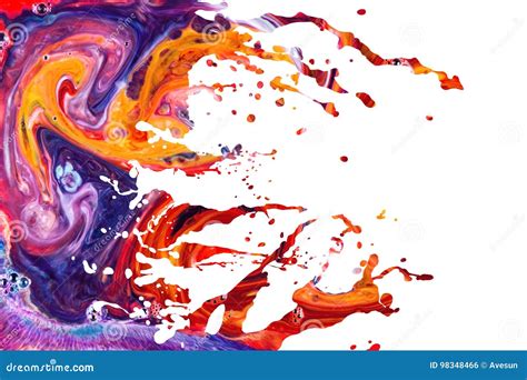 Abstract Acrylic Paint Splash Background Stock Photo Image Of
