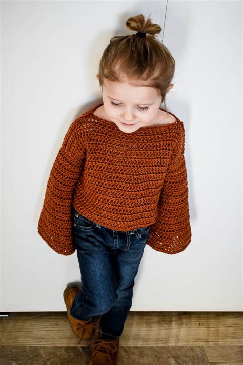 How To Make A Simple Modern Crochet Toddler Sweater Sweet Everly B