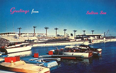Postcard From Salton Sea In The 1960s Salton Sea Salton Sea
