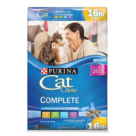 Purina's dry foods are cheaper than their wet foods. Purina Cat Chow Complete Formula Cat Food | Petco
