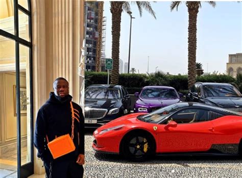 Flamboyant Nigerian Big Boy Hushpuppi Shows Off All His Luxury Cars In