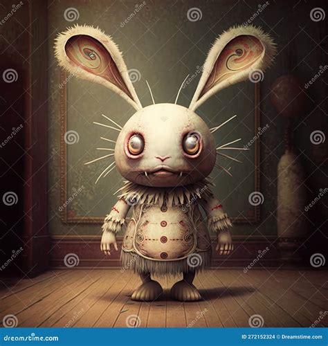 Whimsical Nightmare Bunny Scary Cute Easter Halloween Characters