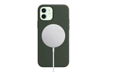 The Back Of An Iphone Case With A White And Green Phone Plugged Into It