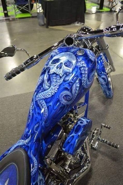 2.) airbrush of blue ice skulls 2012. Pin by Shelly Proffitt on Bikes in 2020 | Custom ...