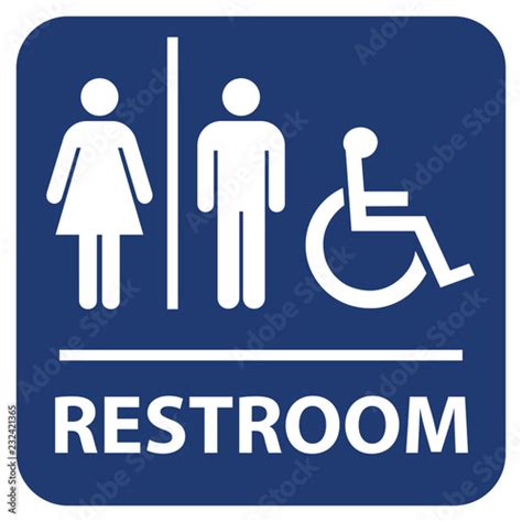 Restroom Vector Sign Buy This Stock Vector And Explore Similar