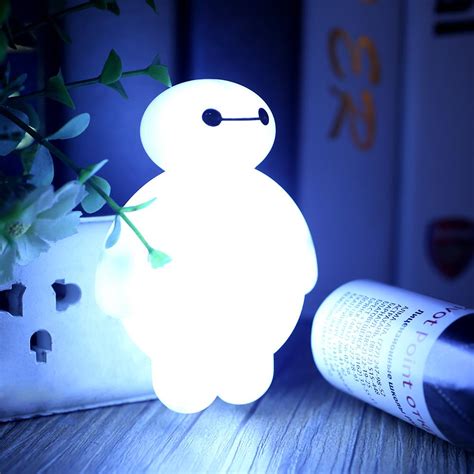 BayMax Sensor LED Night Light Bedroom Energy Saving Cute ...
