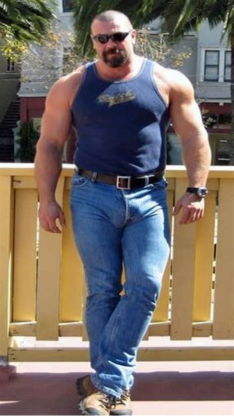 Muscle Bear Men Men S Muscle Men In Tight Pants Tight Jeans Big Guys Big Men Hairy Men