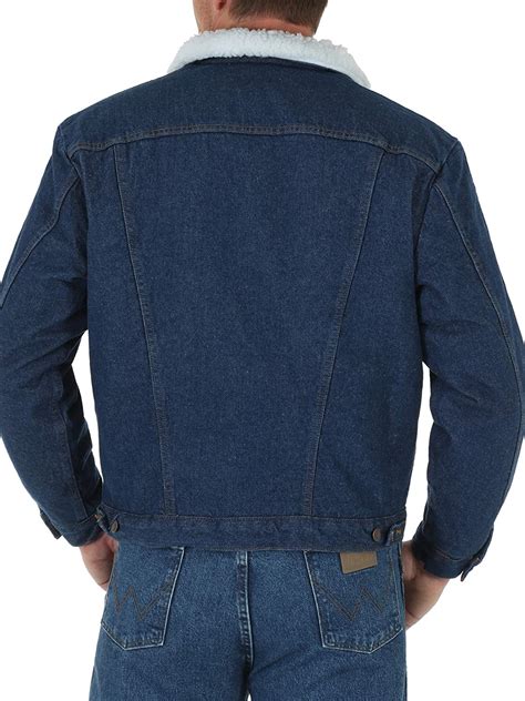 Wrangler Mens Western Style Lined Denim Jacket Ebay