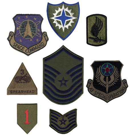 Subdued Military 50 Pieces Assorted Military Patches Camouflageca