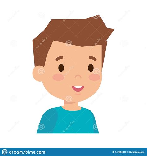 Cute Little Boy Character Stock Vector Illustration Of Happy 142665342