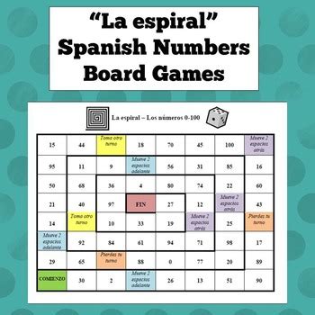 Maybe you would like to learn more about one of these? Spanish Numbers Board Game | Board games, Speak spanish and Numbers
