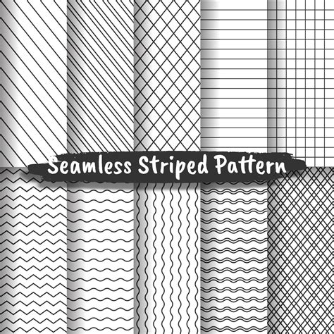 Collection Of Seamless Stripe Patterns 6045800 Vector Art At Vecteezy