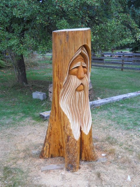 Woodspirit Tree Carving Chainsaw Wood Carving Wood Carving Art
