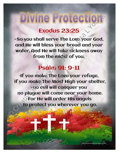 Gods Divine Protection In Troubled Times Exodus 23 And Etsy