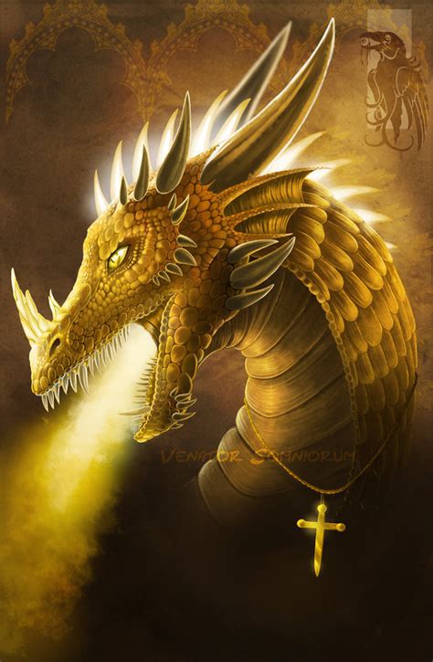 Golden Dragon Fantasy Photo 17376780 Fanpop